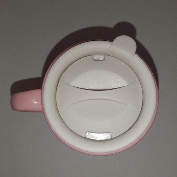 🆕Longaberger Pottery LTD Edition Breast Cancer Awareness Pink Tall Travel Mug - Picture 6 of 9